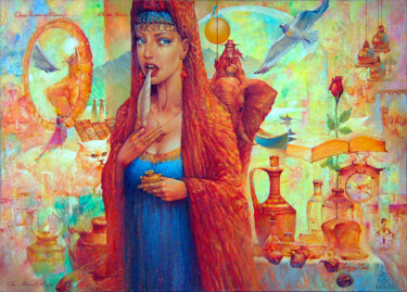 Peinture intitulée "A Brand New Story B…" par Valeriy Kot, Œuvre d'art originale, Huile
