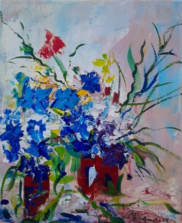 Peinture intitulée "Les pensées sauvages" par Jean-Pierre Duquaire, Œuvre d'art originale, Acrylique Monté sur Châssis en bo…