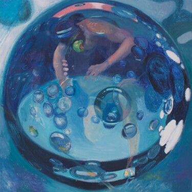 绘画 标题为“Washing Machine 6” 由Rafał Labijak, 原创艺术品, 油