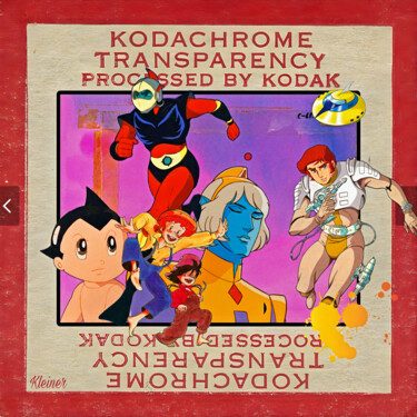 제목이 "kodak family"인 미술작품 Dominique Kleiner로, 원작, 디지털 페인팅