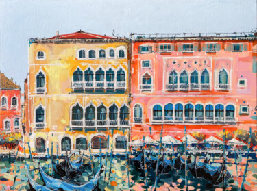 Venice - Palazzo Giustinian Pintura titulada "Venice - Palazzo Gi…" por Irina Rumyantseva, Obra de arte original, Acrílico Montado en Bastidor de camill…