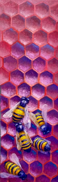 绘画 标题为“Honeycomb” 由Natalie Aleksejeva (NatalieVerve), 原创艺术品, 油
