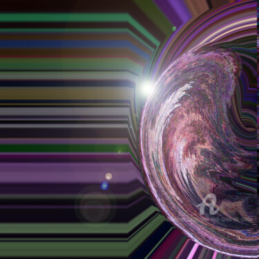 Approaching Solar Eclipse 1 Digital Arts titled "Approaching Solar E…" by Dida Andr & Tevah.Art Studio, Original Artwork, 2D Digital Work