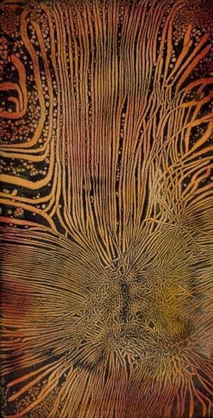 Peinture intitulée "Nausicaa" par Isabelle Mathis, Œuvre d'art originale, Émail