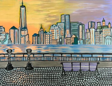 Pittura intitolato "Liberty State Park…" da Nezabyvaemo, Opera d'arte originale, Acrilico