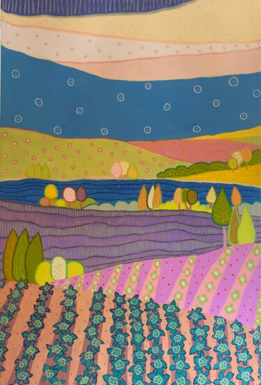 Land of Plenty Peinture intitulée "Land of Plenty" par Jeff Ferst, Œuvre d'art originale, Huile Monté sur Châssis en bois