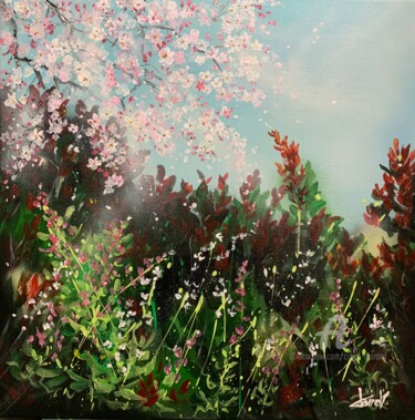 Peinture intitulée "Évanescences" par Claire Morand, Œuvre d'art originale, Acrylique Monté sur Châssis en bois