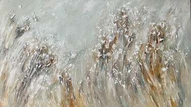 「Native grasses」というタイトルの絵画 Katerina Yakovlevaによって, オリジナルのアートワーク, オイル ウッドストレッチャーフレームにマウント