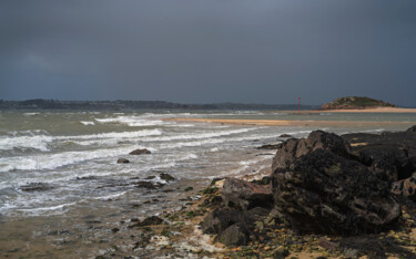Carantec, la passe aux moutons, tempête, Callot. "Carantec, la passe…" başlıklı Fotoğraf Thierry Martin tarafından, Orijinal sanat, Dijital Fotoğrafçılık