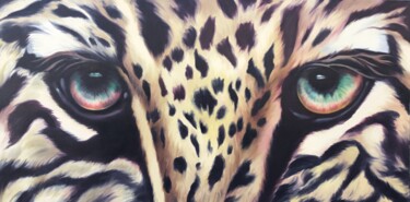 绘画 标题为“Predator's Gaze” 由Aryawansa Kumarasinghe, 原创艺术品, 油 安装在木质担架架上