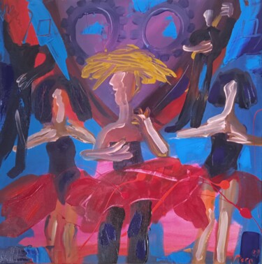 绘画 标题为“Aí coração” 由Vitor Pisco, 原创艺术品, 丙烯