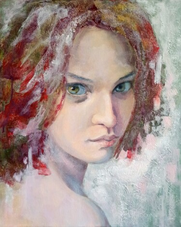 绘画 标题为“Frosting” 由Alyona Masterkova, 原创艺术品, 丙烯 安装在木质担架架上