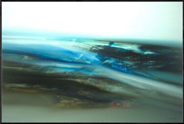Peinture intitulée "BAIE DE SOMME" par Jean Claude Barthel, Œuvre d'art originale, Huile Monté sur Châssis en bois