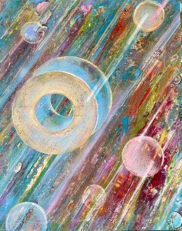 Painting titled "One Second" by Daniela Trandafir, Original Artwork, Acrylic