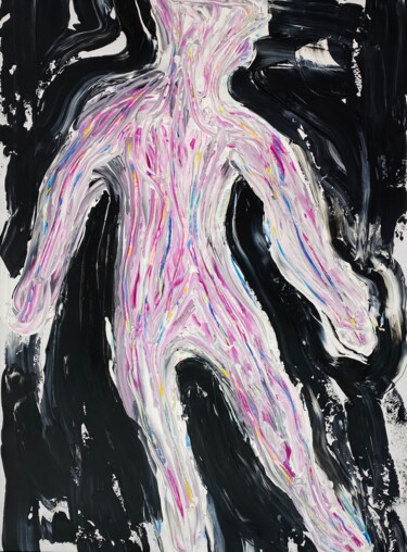 Painting titled "guess" by Darya Nakvakina, Original Artwork, Acrylic
