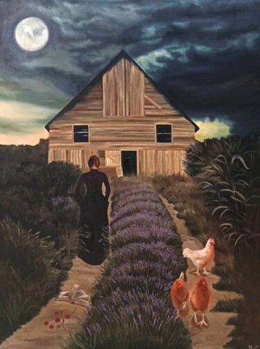 Schilderij getiteld "Torno indietro" door Laura Muolo, Origineel Kunstwerk, Olie