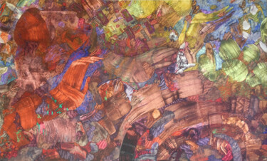 Pittura intitolato "Forbidden fruits" da Victorov Mihail, Opera d'arte originale, Tempera