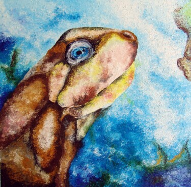 "Caretta Series 1" başlıklı Tablo Sadettin Sari tarafından, Orijinal sanat, Pigmentler