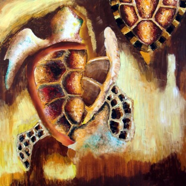 "Caretta Series 5" başlıklı Tablo Sadettin Sari tarafından, Orijinal sanat, Pigmentler