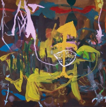 绘画 标题为“Abstrait germination” 由Gilles Glaçon, 原创艺术品, 丙烯