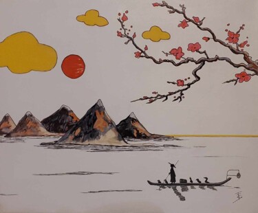 Peinture intitulée "Douceur du matin" par Sylvaine Forestier, Œuvre d'art originale, Acrylique