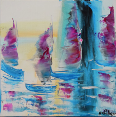 Peinture intitulée "Régate IV" par Anne Marie Palaze, Œuvre d'art originale, Acrylique