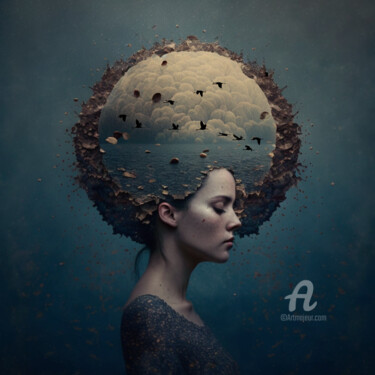 Abstract thinking Painting titled "Abstract thinking" by Pulchra Family, Original Artwork, Digital Painting