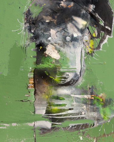 Apart Painting titled "Apart" by Adriano Ribeiro, Original Artwork, Oil Mounted on Wood Stretcher frame