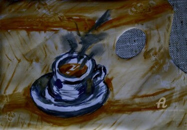 Painting titled "Mon quarantquatriem…" by Slobodan Spasojevic (Spaki), Original Artwork, Pastel