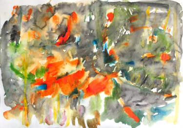 绘画 标题为“Aquarelle 2” 由Le Corps De La Couleur, 原创艺术品, 丙烯