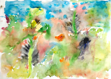 绘画 标题为“Aquarelle 5” 由Le Corps De La Couleur, 原创艺术品, 丙烯