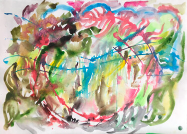 绘画 标题为“Aquarelle 7” 由Le Corps De La Couleur, 原创艺术品, 水彩
