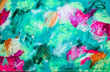 「Freedom Explosion」というタイトルの絵画 Beata Kmitaによって, オリジナルのアートワーク, アクリル