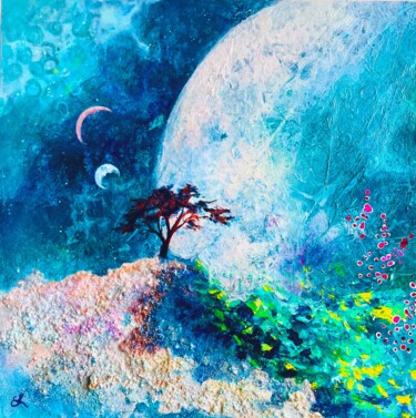 "The View from here" başlıklı Tablo Ngendo tarafından, Orijinal sanat, Akrilik Ahşap panel üzerine monte edilmiş