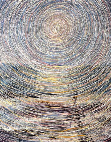 Light Painting titled "Light" by Nadiia Antoniuk, Original Artwork, Acrylic Mounted on Wood Stretcher frame