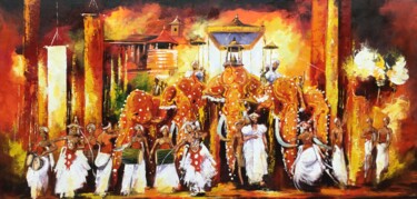 "A Grand Spectacle" başlıklı Tablo Aryawansa Kumarasinghe tarafından, Orijinal sanat, Akrilik Ahşap Sedye çerçevesi üzerine…