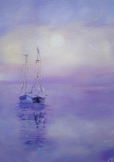 绘画 标题为“Boats. Proximity.” 由Iryna Stukanova, 原创艺术品, 丙烯
