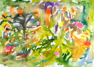 绘画 标题为“Aquarelle 9” 由Le Corps De La Couleur, 原创艺术品, 水彩
