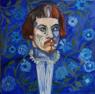 Painting titled "Study great masters…" by Valentina Baicuianu, Original Artwork, Oil