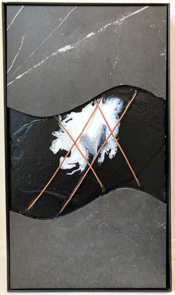 Collages titled "Idea In Hashtag Pri…" by David Euler, Original Artwork, Stone Mounted on Wood Panel