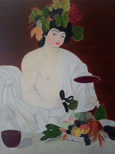 Painting titled "El Baco de Garavagg…" by Roser Solà, Original Artwork, Oil