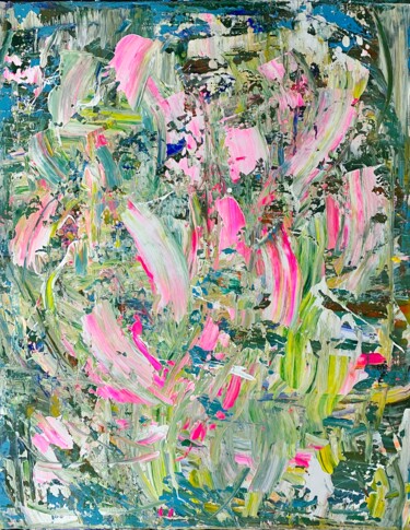 Painting titled "spring energy" by Darya Nakvakina, Original Artwork, Acrylic