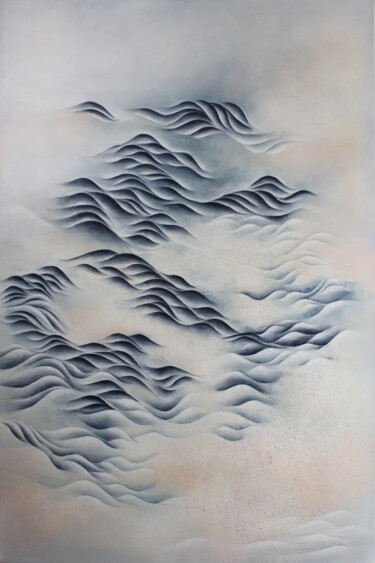 Painting titled "Roots in infinity" by Francesca Borgo, Original Artwork, Acrylic Mounted on Wood Stretcher frame