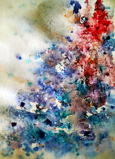 Abstraction aquarelle 1 Σχέδιο με τίτλο "Abstraction aquarel…" από Yulia Larionova, Αυθεντικά έργα τέχνης, Ακουαρέλα