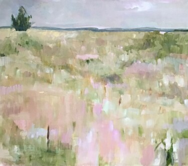 제목이 "The Plateau in Summ…"인 미술작품 Sandra Haney로, 원작, 기름 나무 들것 프레임에 장착됨