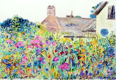 The Manor. Hemingford Grey 제목이 "The Manor. Hemingfo…"인 미술작품 Elizabeth Sadler로, 원작, 수채화
