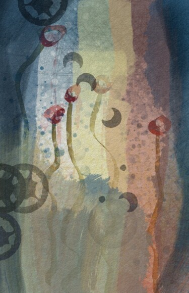 Digital Arts με τίτλο "Douce nuit..." από Jacky Patin, Αυθεντικά έργα τέχνης, 2D ψηφιακή εργασία