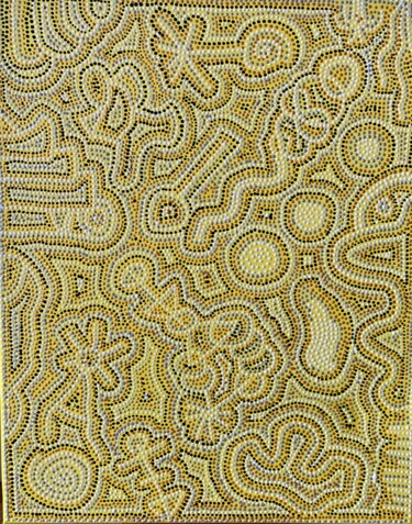 Peinture intitulée "Warm Sand" par Elise H, Œuvre d'art originale, Acrylique