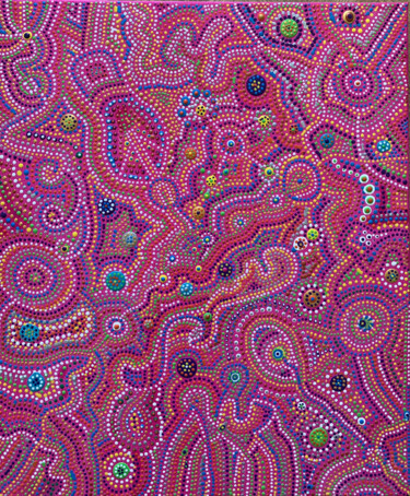 Peinture intitulée "Candies" par Elise H, Œuvre d'art originale, Acrylique