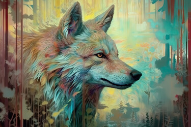 数字艺术 标题为““Sacred Animals” co…” 由Olga Sukhikh (Lolly Shine), 原创艺术品, AI生成的图像